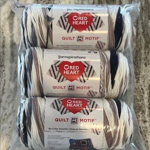 Red Heart Yarnspirations AIO Quult Motif Yarn Heirloom